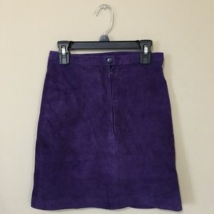 <<<price drop>>> Genuine Suede Purple Skirt